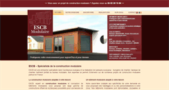 Desktop Screenshot of escb-modulaire.com